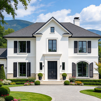 Fenêtre à cadre fin en acier série 50, design pivotant, pour villas de luxe européennes et américaines, propriétés modernes haut de gamme