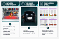 Máquina Expendedora Automática de Bebidas Frías, Dispensador Comercial de Bebidas Refrigeradas