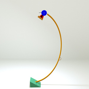 Lámpara de Pie de Diseño Creativo Estilo Memphis, Colorida, Geométrica, de Dibujos Animados, para Sala de Estar, Dormitorio, Arte Infantil, Hecha de Hierro - Product Image 3