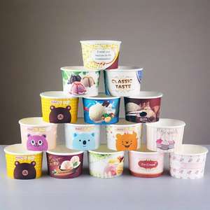 Vasos de Papel para Helado de 5oz y 6oz con Tapas, Juego de Mini Vasos, Recipientes para Postres, con Logotipo Personalizado - Product Image 6