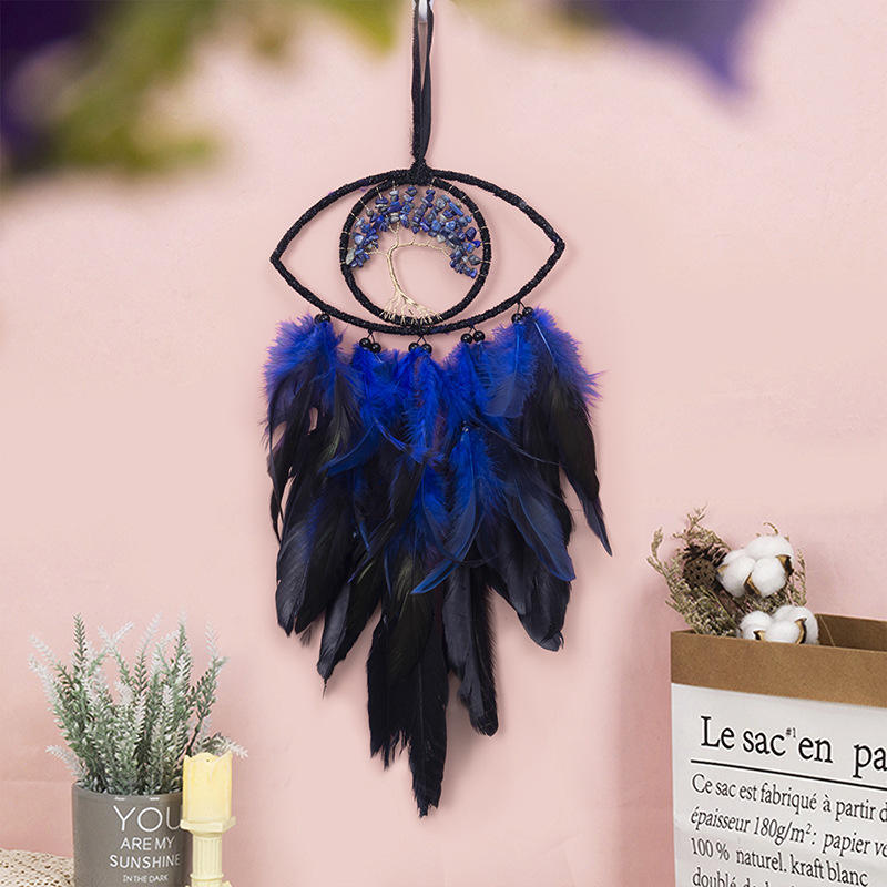 Dream Catcher Handmade Boho Wall Decor with Feathers