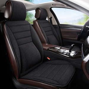 Il cuscino del sedile di <span class=keywords><strong>auto</strong></span> di quattro stagioni è fatto di materiale di lino traspirante, con una vita che stringe la copertura del sedile di disegno - Product Image 2
