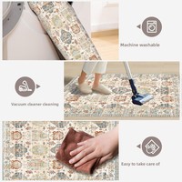 Karpet Ruang Tamu Lipat Gaya Eropa Amerika, Dapat Dicuci Mesin, Motif Cetak, Bulu Pendek, Ukuran Besar, Multifungsi, Dapat Digunakan di Kamar Tidur