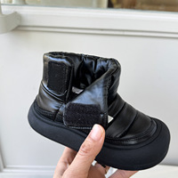 Nouvelles bottes d'hiver 2025 pour enfants, en tissu imperméable, basses, pour garçons et filles, chaudes, anti-chocs, semelle en caoutchouc, pour la neige quotidienne