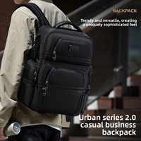 Sac à dos pour ordinateur portable unisexe haut de gamme, décontracté, multifonctionnel, imperméable, respirant, fermeture éclair, polyester