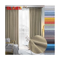Approvisionnement d'usine 100% tissu de rideau occultant 300GSM 400D 600D supersoft Double Composite.