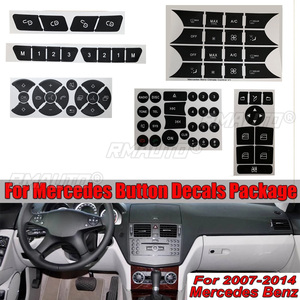 New Arrival Car Button Repair Steering AC Door Lock <b>Window</b> <b>Decals</b> Stickers New for Mercedes for Benz 2007-2014 5pcs - Product Image 1