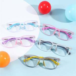 Gafas para Niños con Logotipo Personalizado, Monturas de Gafas Coloridas de Moda 2025 para Niños y Niñas, Gafas TR90 Cuadradas con Protección Contra la Luz Azul - Product Image 2