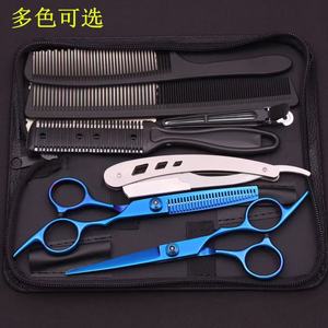 Ciseaux de coiffure 2026 AQIABI 6'' – Ciseaux de coupe et d'éclaircissement pour barbier, avec peignes C1001 - Product Image 4