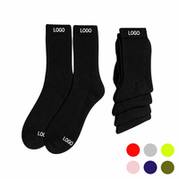 Chaussettes de sport personnalisées avec logo, vente en gros, respirantes, athlétiques, pour la course à pied, chaussettes de compression OEM