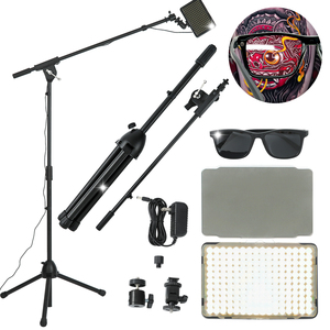 Lampe de travail pour l'élimination des tatouages LBB, lampe de sol LED, lumière de réflexion, outil de vision pour tatouages sans reflets, polarisant avec lunettes CPL - Product Image 1