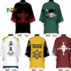 เสื้อคลุมยาวสไตล์ลูฟี่ วานโอะ คันทรี คอสเพลย์การ์ตูนญี่ปุ่น เสื้อคลุมกิโมโน ชุดคอสเพลย์อนิเมะ เสื้อยืดผู้ชาย - Product Image 1