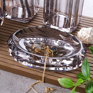 Accessori per il Bagno Direttamente dalla Fabbrica, Vassoio Portaoggetti in Acrilico con Sfaccettature Diamantate, <span class=keywords><strong>Portasapone</strong></span> in Acrilico di Alta Qualità - Product Image 5