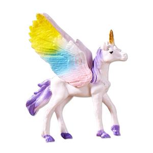Licorne jouet figurine ensemble vinyle décoré animal jouet 6 pièces licorne pégase modèle jouet - Product Image 4