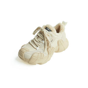 Zapatos de algodón con punta de pulpo, nuevos zapatos casuales de plataforma con punta redonda de cuero para otoño, zapatos ligeros estilo papá, zapatos de algodón para mujer - Product Image 5