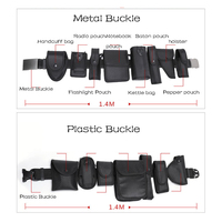 Kit utilitaire d'équipement modulaire de garde de sécurité 8 pochettes de composants sur système de ceinture tactique équipement de défense personnelle