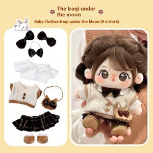Conjunto de Ropa para Muñecas de Algodón de 20 cm, Ropa de Dibujos Animados para Muñecos de Peluche, Vestido para Bebés, Ropa Diaria, Falda - Product Image 6