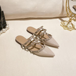 Hl08 Nuevas <span class=keywords><strong>Sandalias</strong></span> de Tacón Alto con Punta Cerrada y Correa de Remache para <span class=keywords><strong>Mujer</strong></span> - Product Image 1