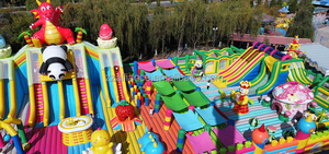 Nhà phao lâu đài bouncy cỡ lớn, tùy chỉnh kích thước theo tình hình khu vực khác nhau, nhà máy OEM cung cấp, chất lượng tốt và thiết kế đẹp - Product Image 5