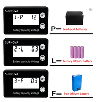 Indikator Kapasitas DC 8V-100V, Pengukur Daya, Voltmeter Baterai DC 3S-20S