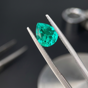 พลอยโคลอมเบียทรงหยดน้ำเจียระไนแบบ Emerald Cut จาก Zhanhao ผลิตในห้องปฏิบัติการ สามารถปรับแต่งขนาด รูปทรง และสีได้ - Product Image 2