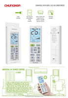 Control Remoto para Aire Acondicionado 1000 en 1 K-1302E
