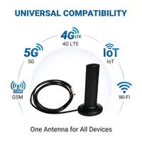 Antenne industrielle 5G à base magnétique, connecteur SMA mâle, 690-5000 MHz, bande complète, étanche, extérieure, antenne 4G LTE pour routeur de voiture