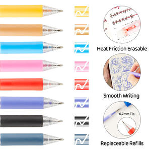 Para <span class=keywords><strong>Amazon</strong></span> New 24-Color Press Borrable Gel Pen Student Drawing Marker Tinta continua de secado rápido 0,7mm Plástico para papelería - Product Image 2