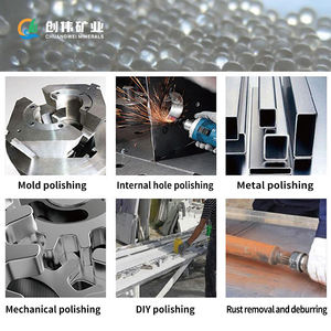 Cuentas de vidrio redondas para voladura, preparación de superficies, caída y medios abrasivos, suministro de fábrica, cuentas de vidrio industriales - Product Image 6