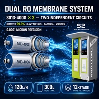 Système de Traitement d'Eau pour Distributeur Automatique RO 800 GPD, Usine de Purification et de Remplissage en Gros avec Stérilisation UV et Nettoyage Automatique pour Ferme/Élevage