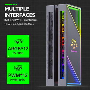 Snowman thiết kế mới H12 argb <span class=keywords><strong>Fan</strong></span> điều khiển cho PC trường hợp PWM 4 <span class=keywords><strong>pin</strong></span> PC trường hợp làm mát <span class=keywords><strong>Fan</strong></span> Hub điều khiển Bo mạch chủ Sync argb <span class=keywords><strong>Fan</strong></span> - Product Image 4