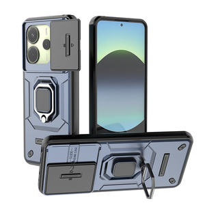 Nouvelle coque de téléphone en TPU+PC avec anneau magnétique rotatif à 360 degrés et clapet coulissant pour Xiaomi 15T 14T 14 Pro/14 Ultra/Poco F6 F7 X7 Pro - Product Image 4