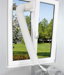 <span class=keywords><strong>Kit</strong></span> d'installation de fenêtre universel en tissu-Joint de fenêtre pour climatiseurs mobiles dans le bureau, le salon et la chambre, blanc - Product Image 5