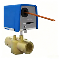 Actionneur de vanne de zone électrique 3 voies en laiton motorisé pour unité de ventilo-convecteur (FCU) CVC à rappel par ressort 220V DN15 DN20 DN25 OEM