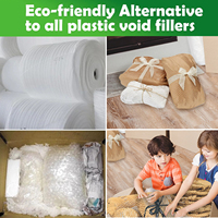 Papier Kraft Enduit de Cire PaperEZ WrapBox pour Remplissage de Vide, Rouleau Facile à Utiliser, Emballage Protecteur Antichoc pour Emballage Cadeau