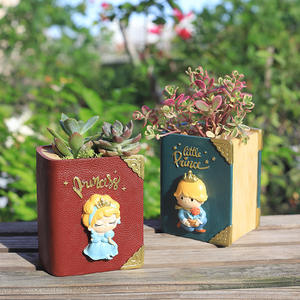 Pot à succulentes en résine de conte de fées, <span class=keywords><strong>petit</strong></span> prince et petite princesse, paysage miniature créatif, décoration de bureau, de sol, de <span class=keywords><strong>balcon</strong></span> - Product Image 3