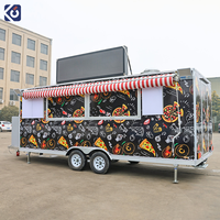 Remorque alimentaire CAMPTRL, cuisine mobile, chariot à snacks, café, pizza, camion alimentaire portable, entièrement équipé, certifié DOT CE