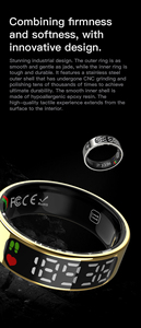 Bague connectée T9 avec écran pour la santé et le suivi d'activité des couples – Design élégant, surveillance avancée de la santé - Product Image 5