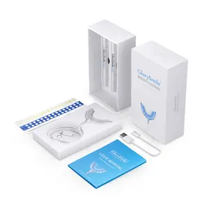 2021 Professionele Tanden Reinigen Blauwe Led Licht Thuisgebruik Zachte Siliconen Waterdicht Tanden Whitening Kit