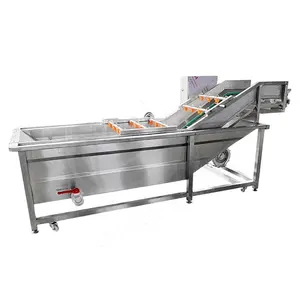 Large scale automatic fruit and vegetable washing and air drying machine fruit cleaning drying line