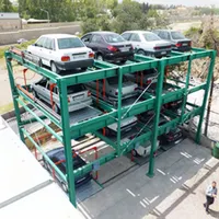 機械式駐車装置4ポストスチール自動車駐車システムリフトおよびスライドパーキングガレージ
