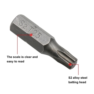 Cacciavite <span class=keywords><strong>a</strong></span> <span class=keywords><strong>stella</strong></span> di precisione S2 in lega di acciaio lotto elettrico prugna fiore testa 6mm T25 Peeling intestazione solido - Product Image 3
