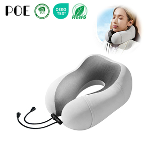 Oreiller de <span class=keywords><strong>voyage</strong></span> ergonomique en mousse à mémoire de forme à rebond lent, personnalisable, portable, respirant, doux, pour le soutien du cou, lavable - Product Image 1