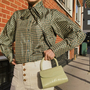 Sacs à main <span class=keywords><strong>mini</strong></span> fourre-tout mignons Green Party en cuir de vachette, sacs à main de marque, petits sacs à bandoulière, sacs à bandoulière pour femmes, motif crocodile - Product Image 4
