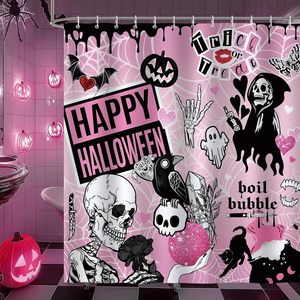 72X72 Inch Halloween <strong>Shower</strong> <strong>Curtain</strong> <strong>Funny</strong> Bathroom <strong>Shower</strong> <strong>Curtains</strong> Ghost Face Scary Skull Bat Gothic <strong>Shower</strong> <strong>Curtain</strong> Waterproof - Product Image 1