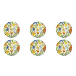 Juego de 6 Platos para Pizza Excelsa Blooming Porcelain Multicolor 32x2x32 cm - Product Image 2