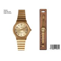 Montre connectée Timemark SUNING Fashion, boîtier rectangulaire doré, affichage analogique-numérique, mouvement numérique, fonction date, 3 cm, or jaune