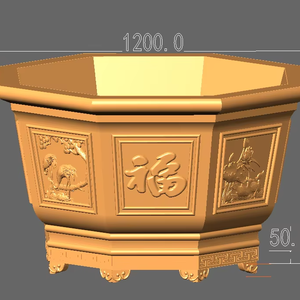 Moules en béton pour grande urne octogonale Moules en béton pour pot en fibre de verre préfabriqué pour jardinière - Product Image 1