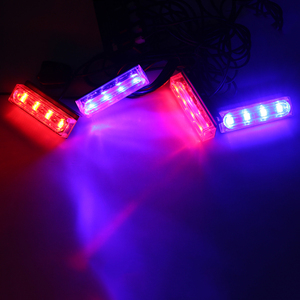 Biaochi Super Bright Traffic Safety Grill Stroboscopique Lights 12/24V Car Truck Outdoor Grille Red Blue Flash New Condition Charger - Product Image 2