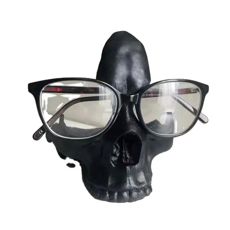 new skeleton glasses frame statue resin crafts office ornaments glasses key storage ornaments